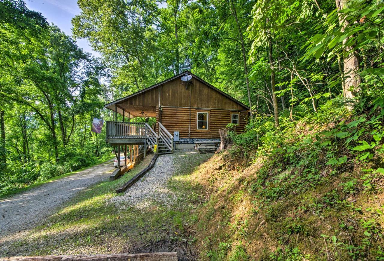 Cozy Deer Glen Cabin With Private Hot Tub And Porch! Bryson City Exteriör bild